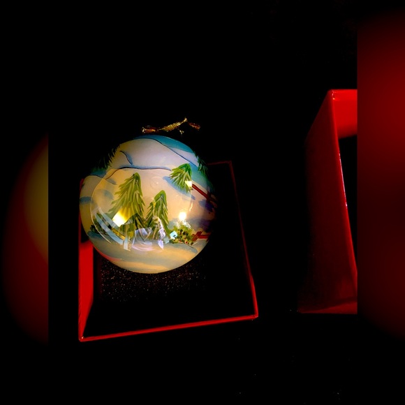 Sleigh Ride 1999 JC Penny Co. Christmas Collectables Glass Ornament - Picture 2 of 3